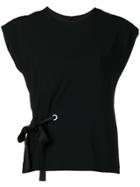 Rag & Bone Tie Waist T-shirt - Black