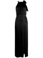 Rotate Draped Maxi Dress - Black