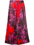 Ingie Paris Abstract Print Cropped Trousers - Multicolour