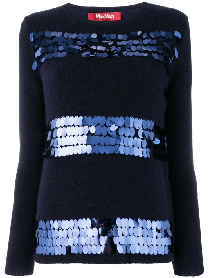 Max Mara Studio Tamaro Sweater - Blue