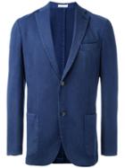 Boglioli Patch Pocket Blazer, Men's, Size: 52, Blue, Wool/cupro