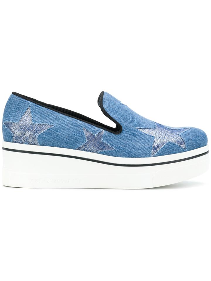 Stella Mccartney Star Binx Slip-on Loafers - Blue