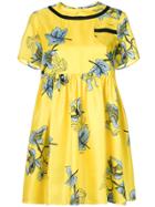 Vivetta Floral Flared Dress - Yellow & Orange