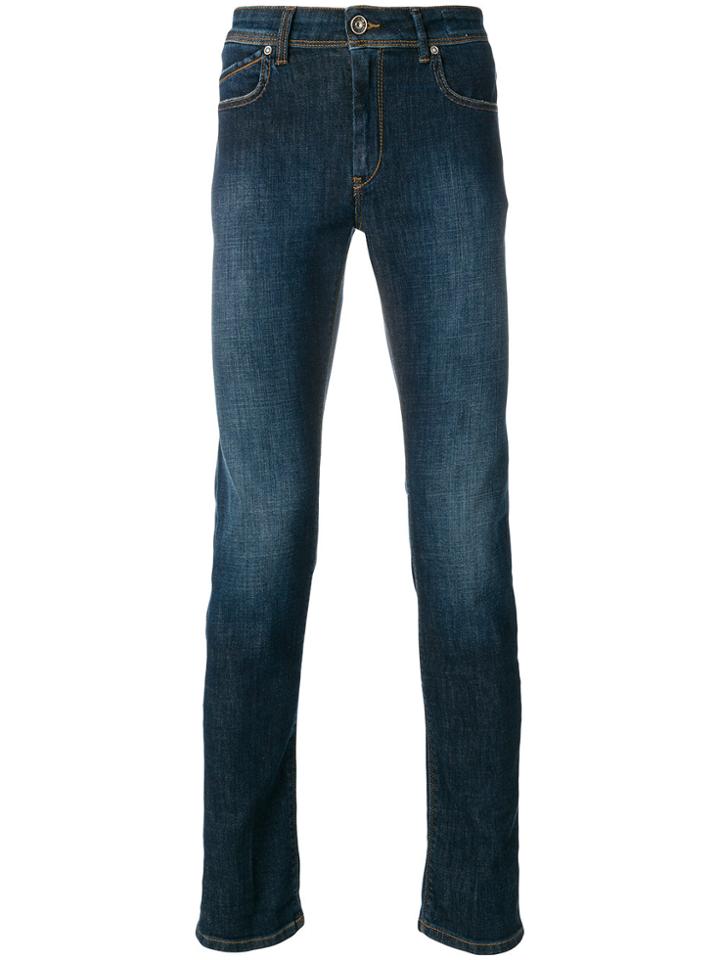 Re-hash Straight Roll Up Jeans - Blue