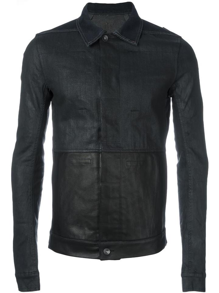 Rick Owens Drkshdw Classic Shirt Jacket, Men's, Size: Small, Black, Cotton/nylon