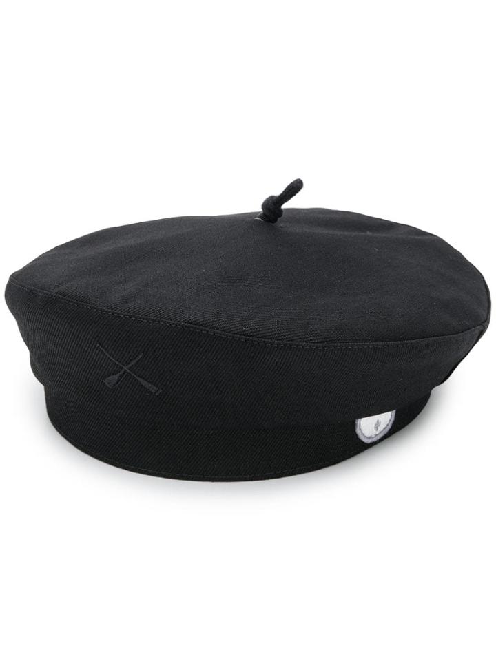 Beton Cire Beret Hat - Black