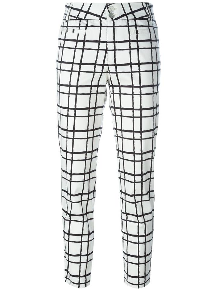 Steffen Schraut Check Print Cropped Trousers