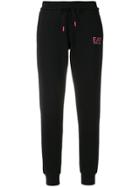 Ea7 Emporio Armani Logo Track Pants - Black