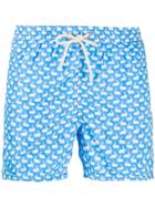 Mc2 Saint Barth Rabbit Print Swim Shorts - Blue
