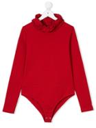 Lapin House Ruffled Neck Body - Red
