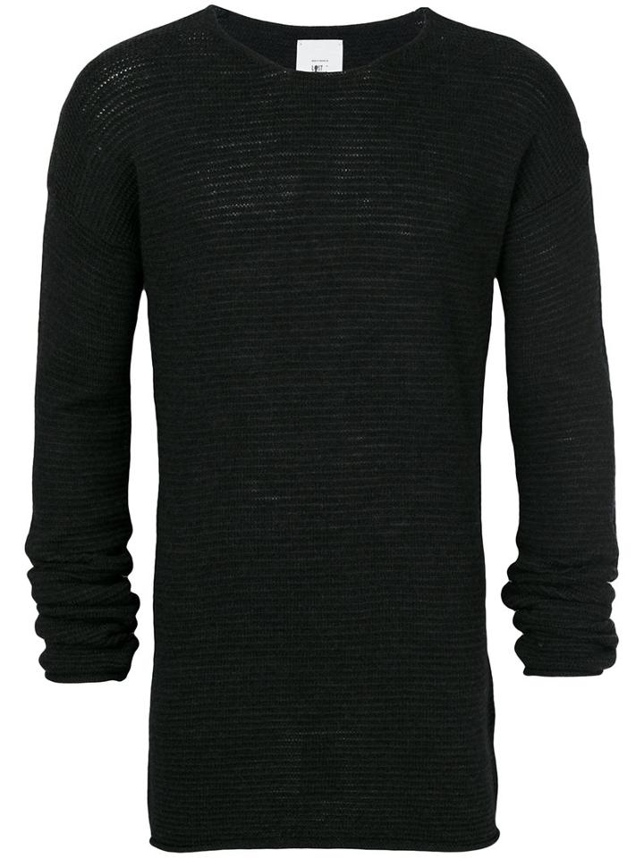 Lost & Found Rooms - Ribbed Jumper - Men - Acrylic/wool - M, Black, Acrylic/wool
