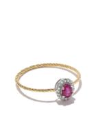 Wouters & Hendrix Gold 18kt Diamond And Ruby Ring - Yellow Gold/white
