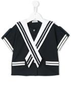 Dolce & Gabbana Kids - Sailor Blouse - Kids - Cotton/polyamide/spandex/elastane - 12 Yrs, Blue