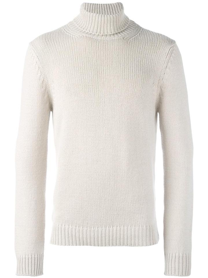 Malo Ribbed Jumper, Men's, Size: 54, Nude/neutrals, Cashmere