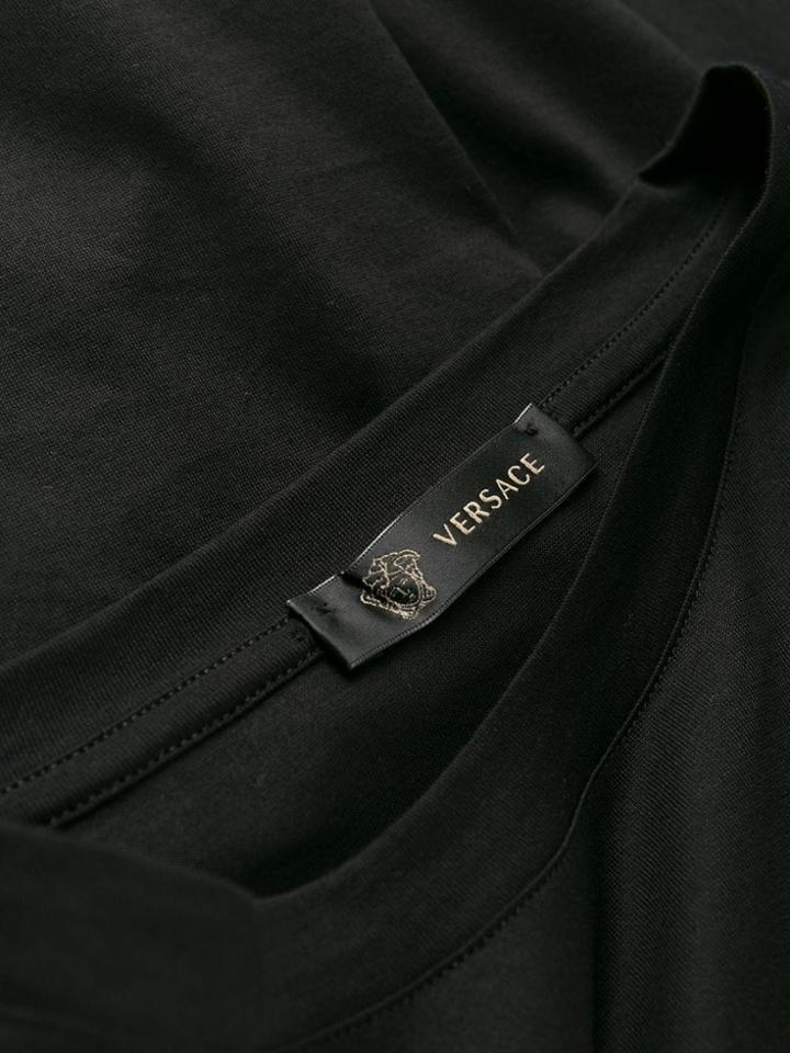 Versace Studded Medusa Long-sleeve T-shirt - Black