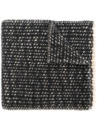 Eleventy Frayed Knit Scarf - Grey