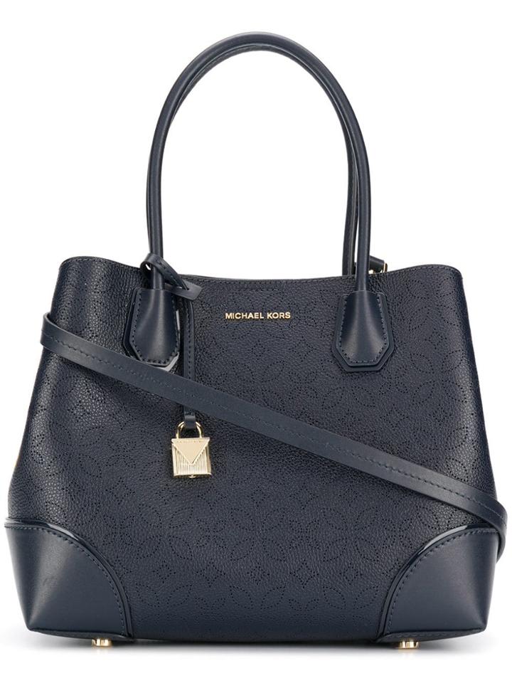 Michael Michael Kors Mercer Gallery Medium Tote Bag - Blue