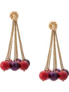 Aurelie Bidermann Ball Charm Earrings - Red