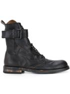 Ann Demeulemeester Buckle Strap Ankle Boots - Black