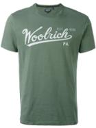 Woolrich - Logo Print T-shirt - Men - Cotton - Xxl, Green, Cotton