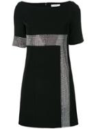 Versace Collection Shortsleeved Embellished Dress - Black