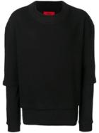 424 Crew Neck Layered Sweatshirt - Black
