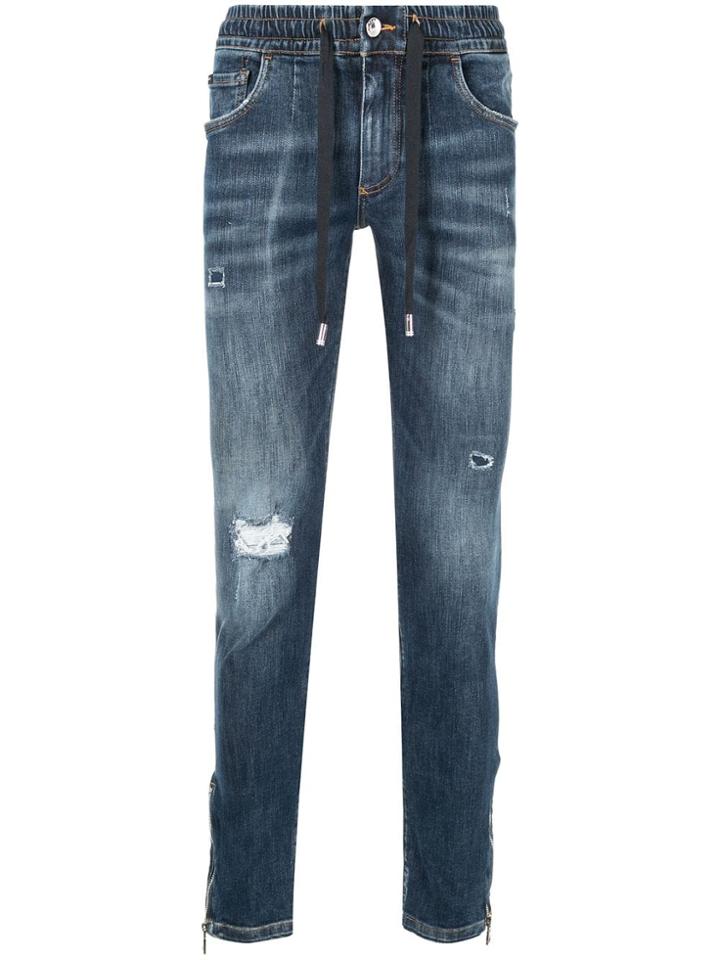 Dolce & Gabbana Skinny Fit Stretch Jeans - Blue