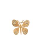 Christian Dior Pre-owned 1970s Butterfly Brooch - Gold