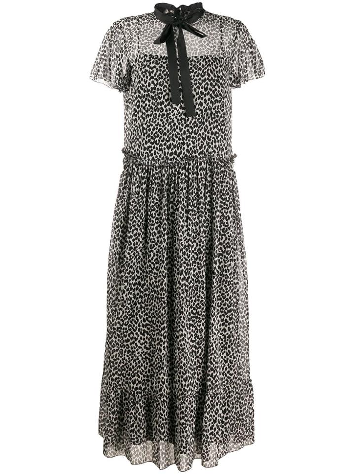 Red Valentino Leopard Long Dress - Neutrals