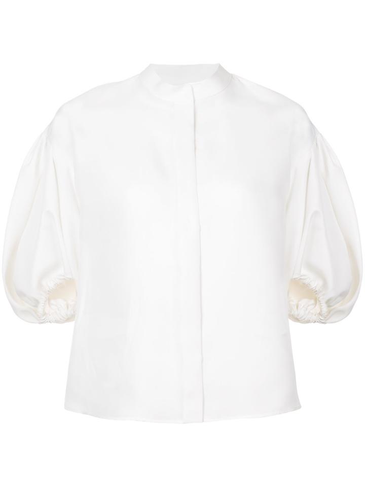Dice Kayek Balloon Sleeves Blouse - White