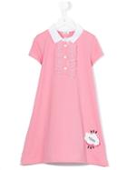 Fendi Kids - Polo Dress - Kids - Cotton/polyamide/spandex/elastane - 12 Yrs, Pink/purple