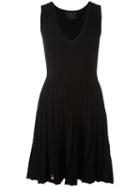 Philipp Plein A-line Knitted Dress, Women's, Size: Large, Black, Viscose/polyester