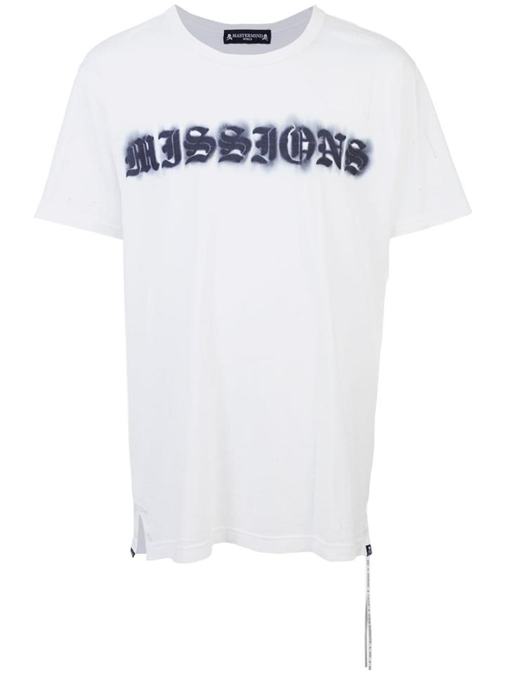 Mastermind Japan Graphic Printed Logo T-shirt - White