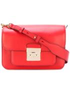 Michael Michael Kors - Foldover Shoulder Bag - Women - Leather - One Size, Red, Leather