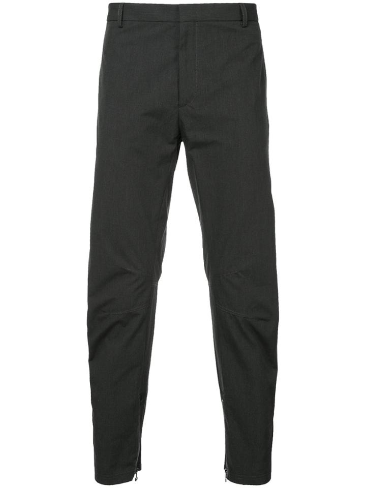 Lanvin Zipped-cuffs Tapered Trousers - Black