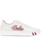 Bally Wiera Logo Embroidered Sneakers - White