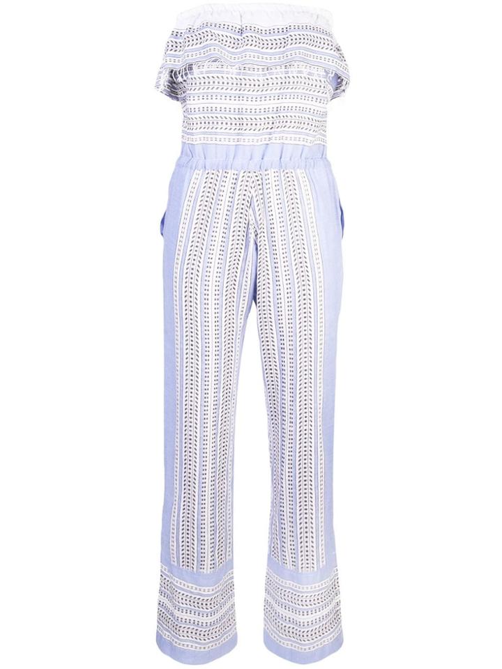 Lemlem Amira Ruffle Jumpsuit - Blue