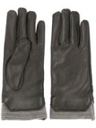 Fabiana Filippi Metallic Trim Gloves - Black