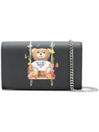 Moschino Toy Bear Chain Wallet - Black