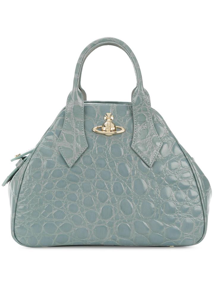 Vivienne Westwood Embossed Shoulder Bag - Blue
