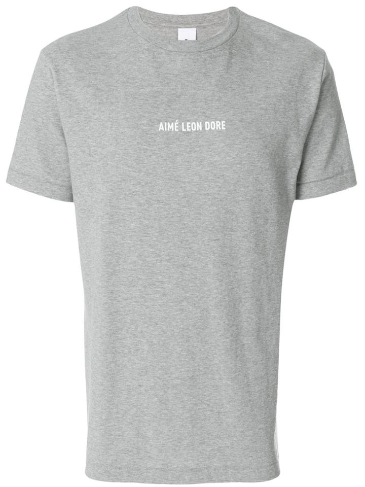 Aimé Leon Dore Logo Print T-shirt - Grey