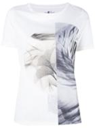 Luisa Cerano Floral Print T-shirt, Women's, Size: 42, White, Cotton