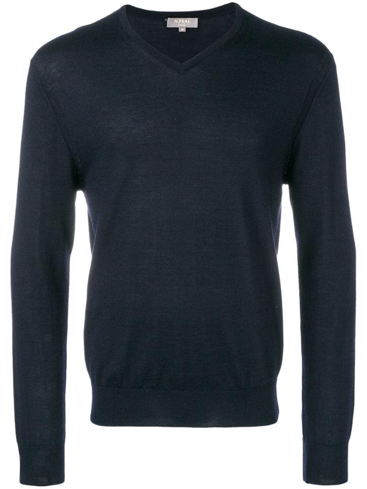 N.peal The Conduit Fine Gauge Sweater - Blue