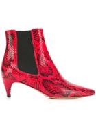 Isabel Marant Snake Printed Boots - Red