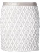 Iris Van Herpen 3d Weave Skirt, Women's, Size: 38, Grey, Cotton/polyester/viscose/wool