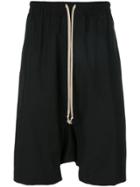 Rick Owens Drop-crotch Track Pants - Black