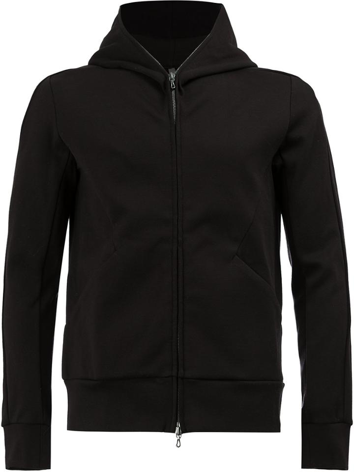 Attachment Zipped Hoodie - Black