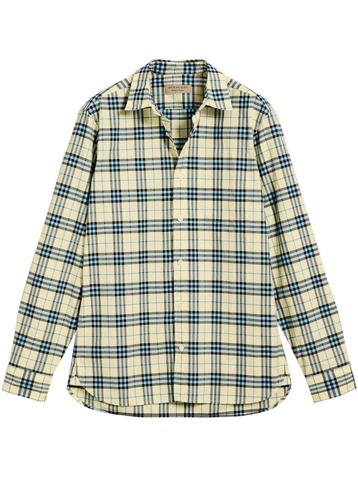 Burberry Check Shirt - Yellow & Orange