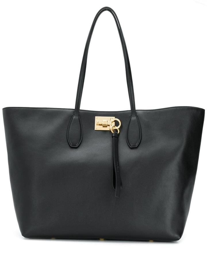Salvatore Ferragamo Logo Shopper Tote - Black