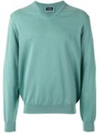 Hackett - V-neck Jumper - Men - Cotton - Xxl, Green, Cotton